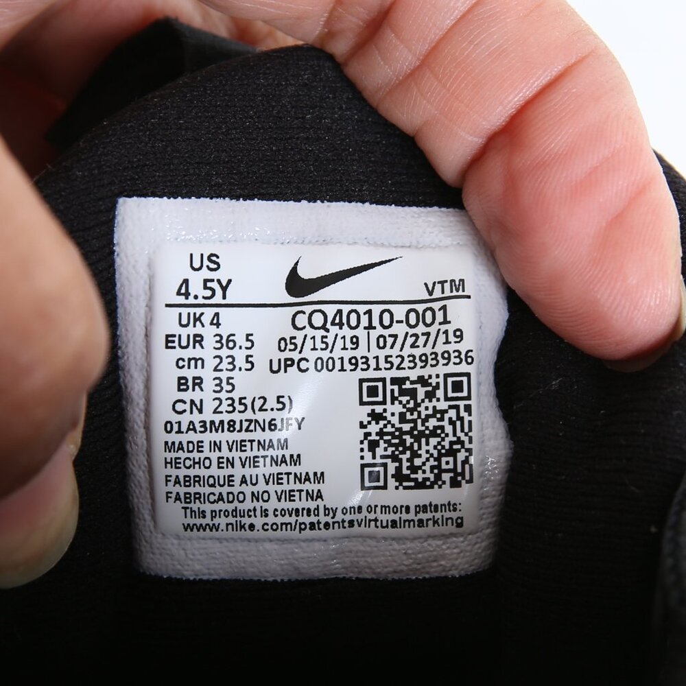 NIKE Air Max 720-818 Metallic Silver, Blk & Orange Sneakers/4.5 Youth/6 … - Picture 13 of 13